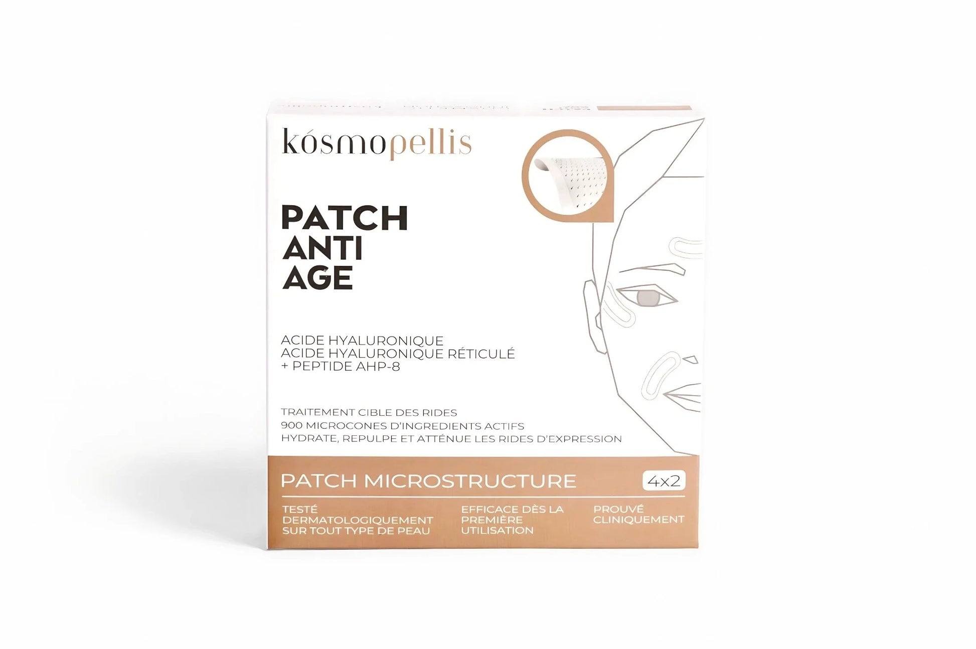 Boîte patchs anti-âge Kósmopellis à micro-aiguilles — anti-rides et raffermissant