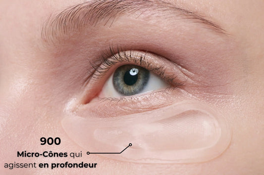 Patch contour des yeux à microstructure pour lisser les rides et réduire les poches