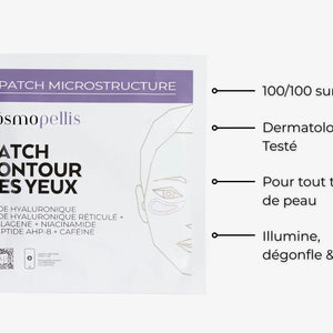 Pochette patch contour des yeux anti-cernes et anti-poches à micro-aiguilles